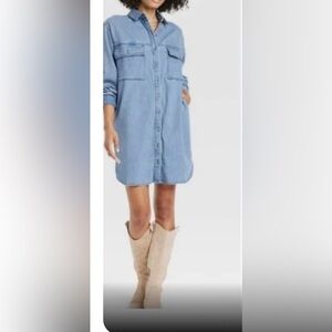 Universal Thread denim shirt dress size small